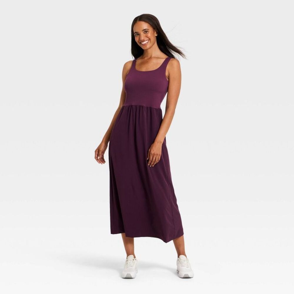 Women's Woven Travel Dress - All In Motion Dark Purple XS